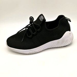 55 Womens Sneaker Black Mesh Lace Up Round Toe‎ Low Top Wedge Heel EUR 41